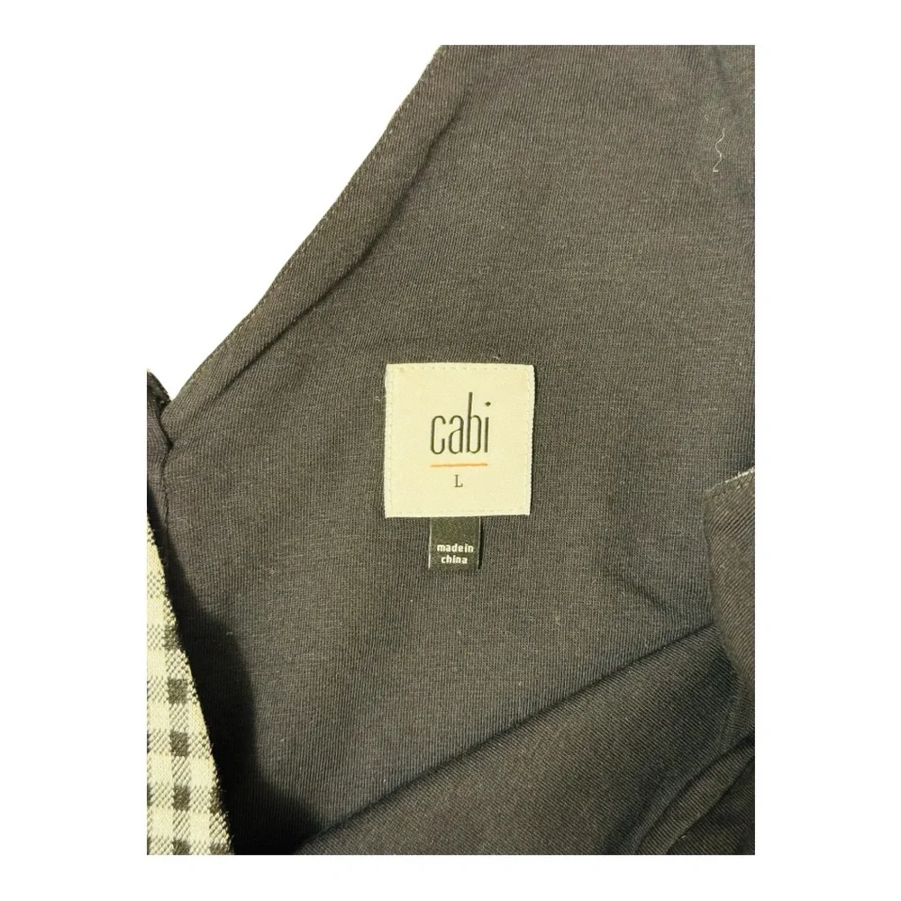 CAbi Black and White Checkered Sleeveless Top - Picture 5 of 5